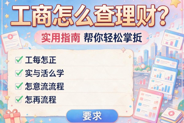 工商怎么查理财？这份实用指南帮你轻松掌握流程