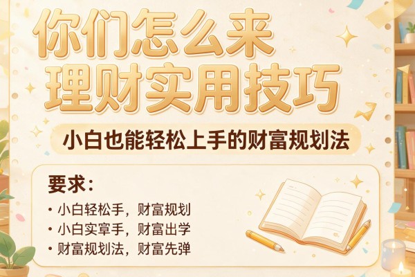 你们怎么来理财实用技巧,小白也能轻松上手的财富规划法