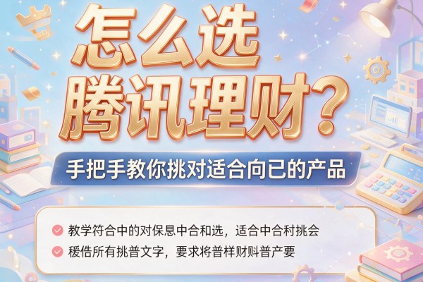 怎么选腾讯理财？手把手教你挑对适合自己的产品