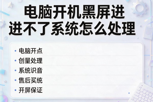 电脑开机黑屏进不了系统怎么处理？