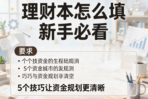 理财本怎么填新手必看：5个技巧让资金规划更清晰