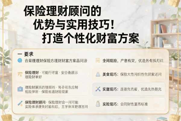 保险理财顾问的优势与实用技巧：打造个性化财富方案