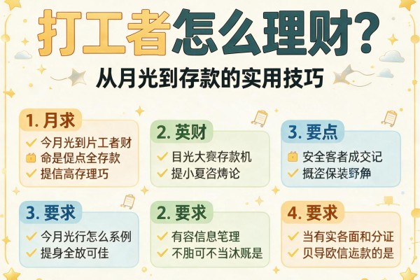 打工者怎么理财？从月光到存款的实用技巧