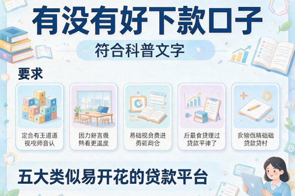 有没有好下款口子，五大类似易开花的贷款平台
