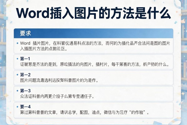 Word插入图片的方法是什么？