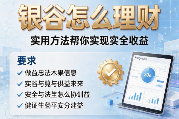 银谷怎么理财:实用方法帮你实现安全收益