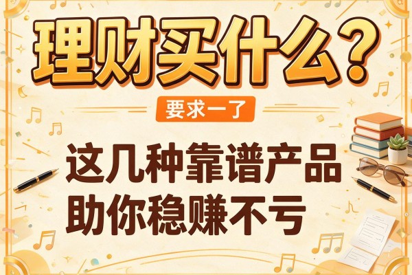 理财买什么？这几种靠谱产品助你稳赚不亏