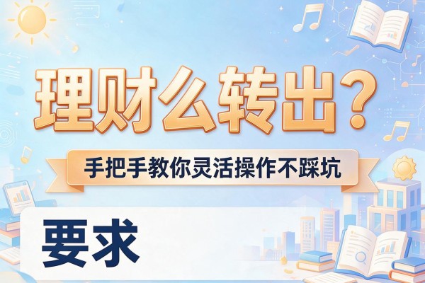 理财怎么转出？手把手教你灵活操作不踩坑