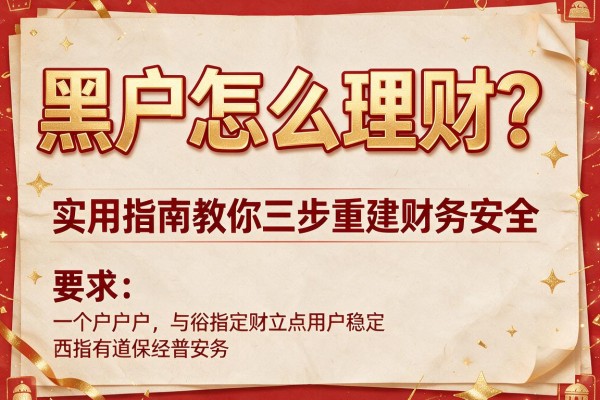 黑户怎么理财？实用指南教你三步重建财务安全