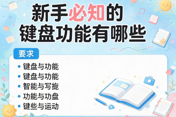 新手必知的键盘功能有哪些？