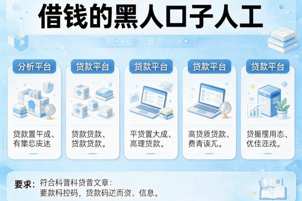借钱的黑口子人工，分析五个贷款平台贷款