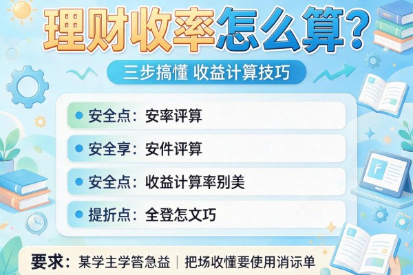 理财收率怎么算？三步搞懂收益计算技巧