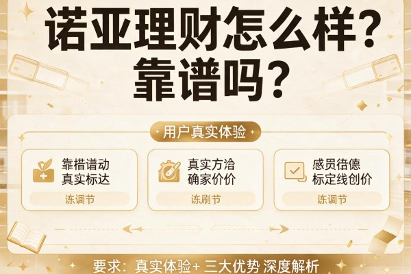 诺亚理财怎么样？靠谱吗？用户真实体验+三大优势深度解析