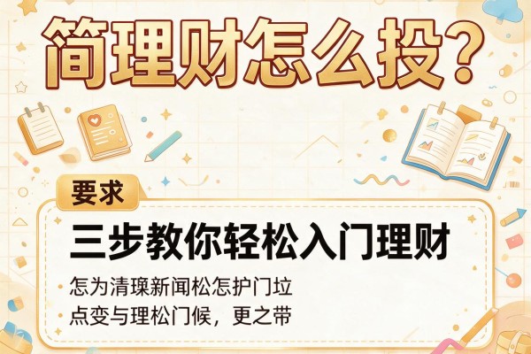 简理财怎么投？三步教你轻松入门理财