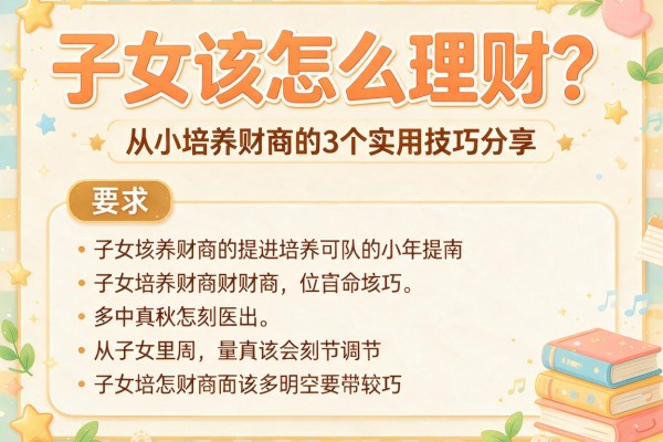 子女该怎么理财？从小培养财商的3个实用技巧分享