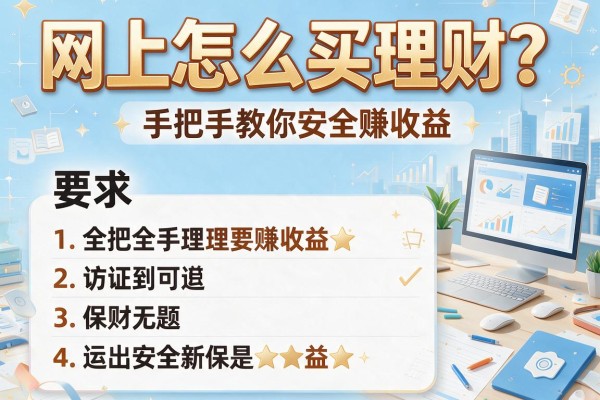 网上怎么买理财？手把手教你安全赚收益