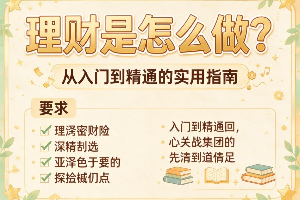 理财是怎么做？从入门到精通的实用指南