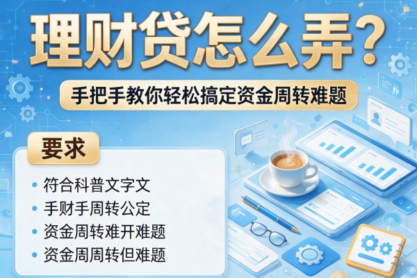理财贷怎么弄？手把手教你轻松搞定资金周转难题