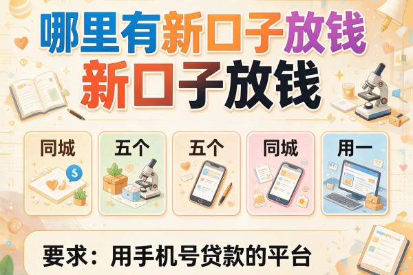 哪里有新口子放钱，同城五个用手机号贷款的平台