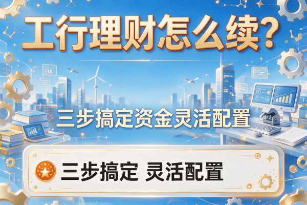 工行理财怎么续？三步搞定资金灵活配置