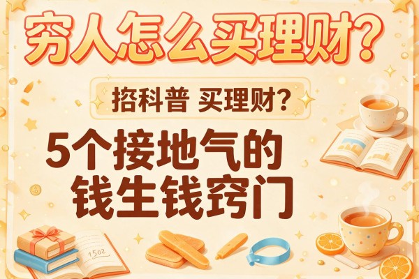 穷人怎么买理财？5个接地气的钱生钱窍门