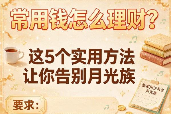 常用钱怎么理财？这5个实用方法让你告别月光族