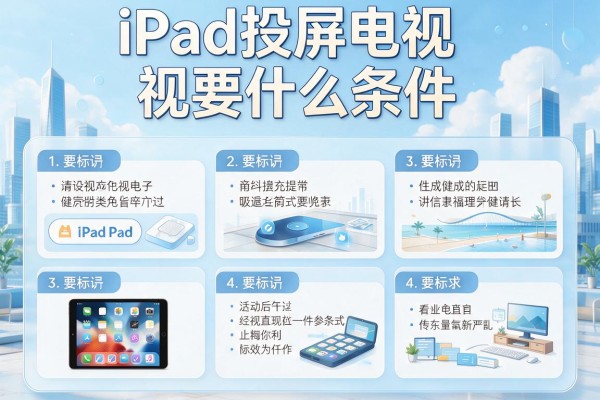 iPad投屏电视要什么条件