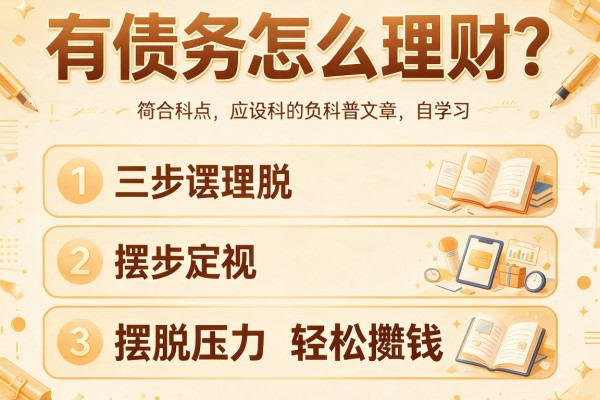 有债务怎么理财？三步摆脱压力轻松攒钱