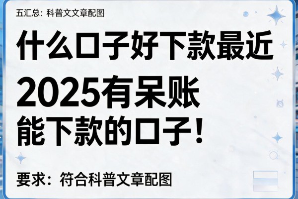 什么口子好下款最近，汇总五个2025有呆账能下款的口子