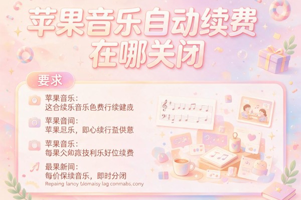 苹果音乐自动续费在哪关闭