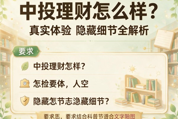 中投理财怎么样？真实体验和隐藏细节全解析