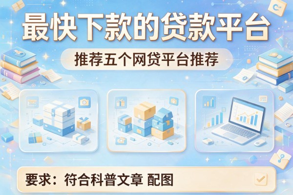 最快下款的贷款平台，推荐五个网贷平台推荐