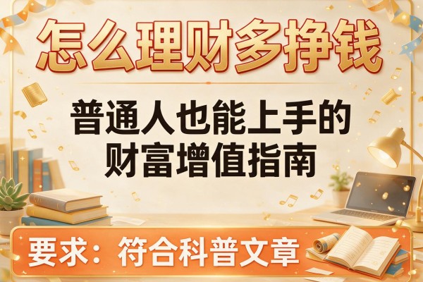 怎么理财多挣钱：普通人也能上手的财富增值指南
