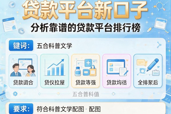 贷款平台新口子，分析五个靠谱的贷款平台排行榜