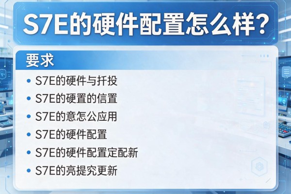 S7E的硬件配置怎么样？