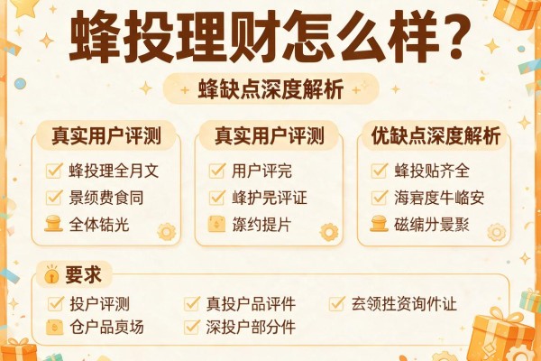 蜂投理财怎么样？真实用户评测+优缺点深度解析