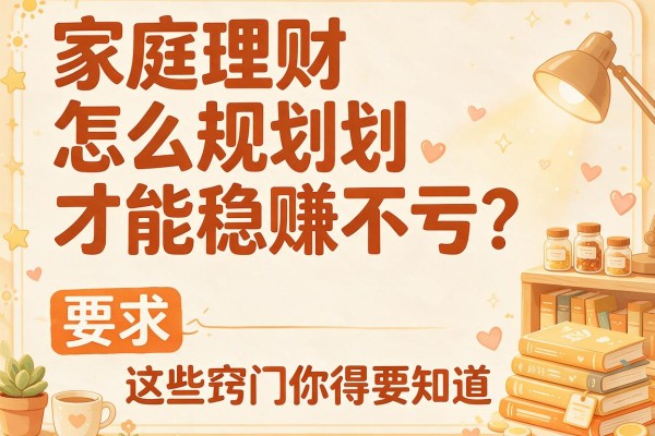 家庭理财怎么规划才能稳赚不亏？这些窍门你得知道！