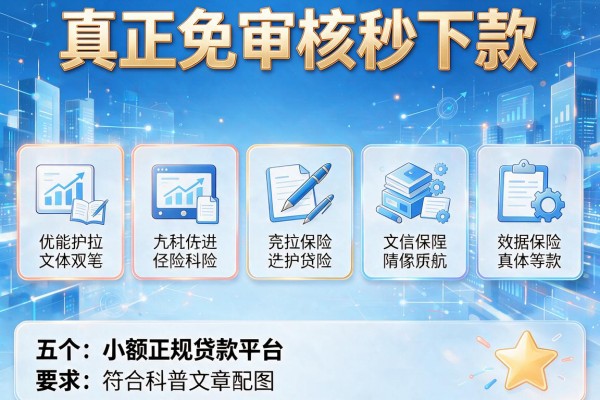 真正免审核秒下款，分析五个小额正规贷款平台