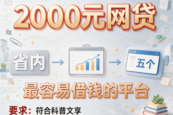 2000元网贷，省内五个最容易借钱的平台