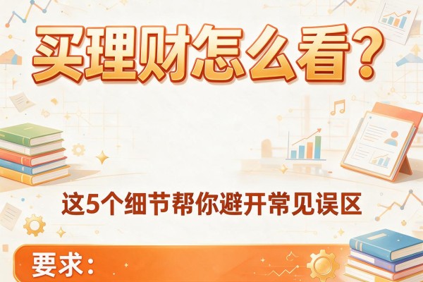 买理财怎么看？这5个细节帮你避开常见误区