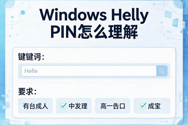 Windows Hello PIN怎么理解