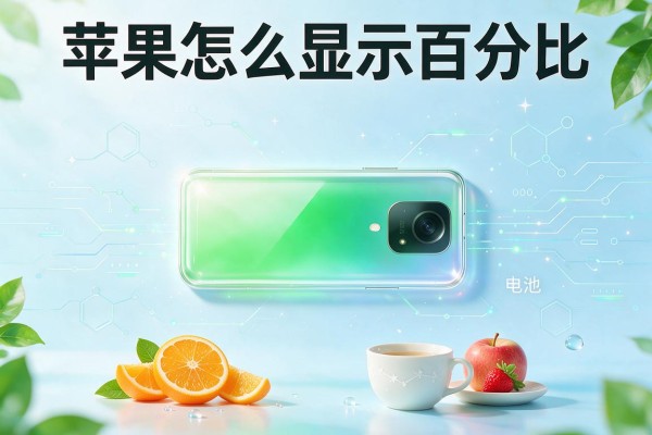 苹果怎么显示电池百分比