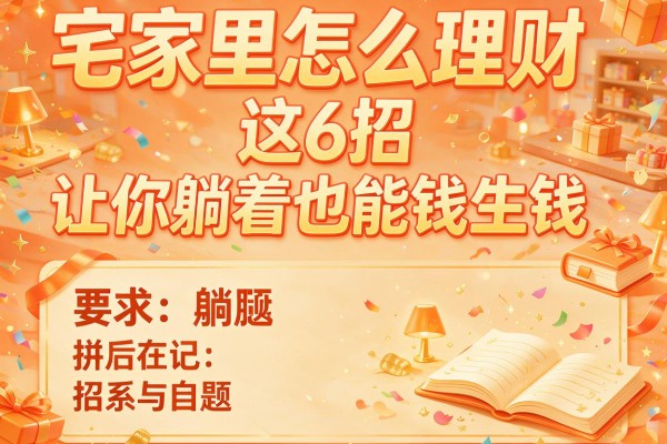 宅家里怎么理财这6招让你躺着也能钱生钱