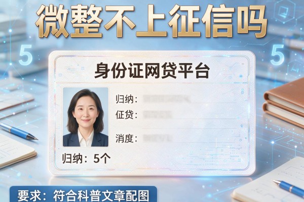微整不上征信吗，归纳5个身份证网贷平台