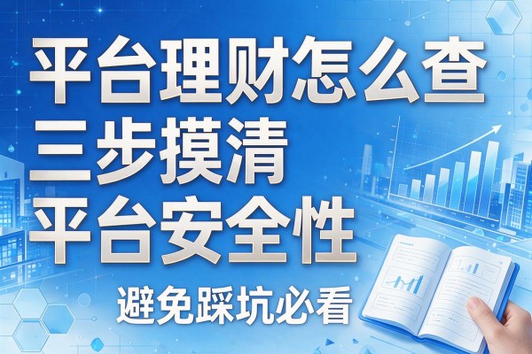 平台理财怎么查三步摸清平台安全性，避免踩坑必看