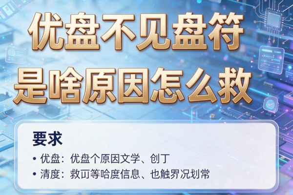 优盘不见盘符是啥原因怎么救