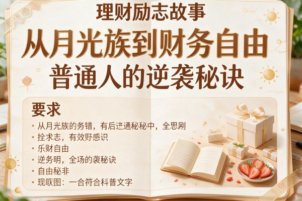 理财励志故事从月光族到财务自由，普通人的逆袭秘诀