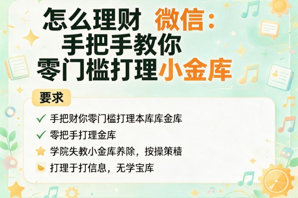 怎么理财微信：手把手教你零门槛打理小金库