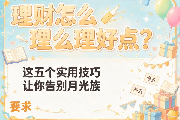 理财怎么理好点？这五个实用技巧让你告别月光族