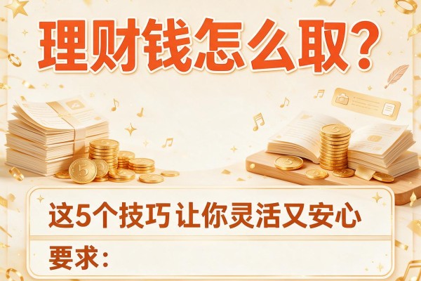 理财钱怎么取？这5个技巧让你灵活又安心